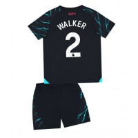 Maglie da calcio Manchester City Kyle Walker #2 Terza Maglia Bambino 2023-24 Manica Corta (+ Pantaloni corti)
